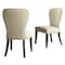 Alaterre Furniture Savoy Upholstered Dining Chairs, Cream Set of 2, PR ANSV02FDC - alternate 1